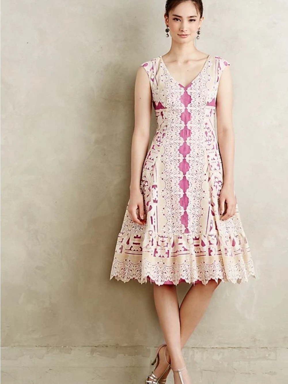 Anthropologie Moulinette Soeurs Versailles Lace Dress Sz 2P
